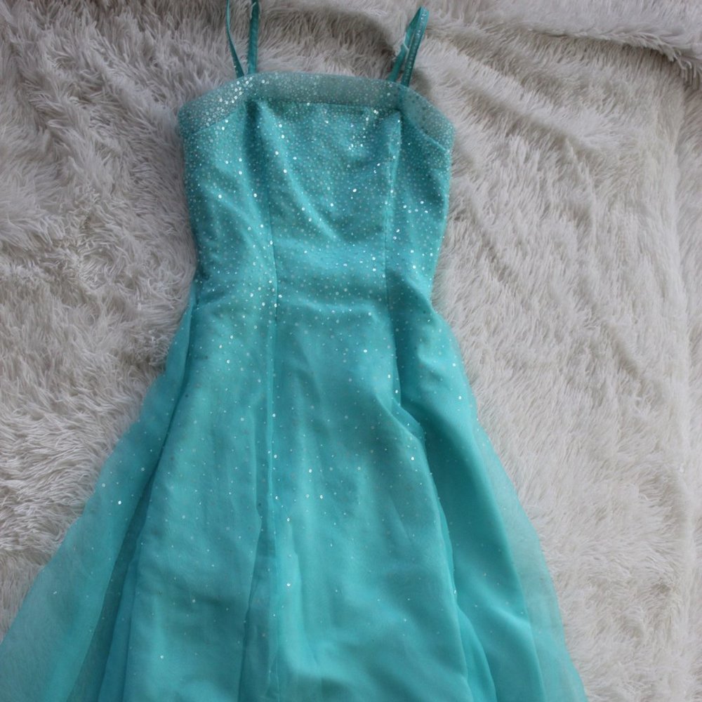 Cinderella Blue Sparkly Maxi